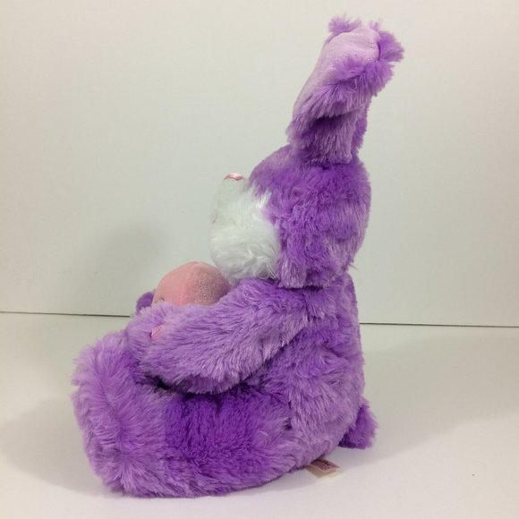 Dan Dee Collectors Choice Happy Easter Bunny Plush Purple Sing Happy Hopster 15" - Picture 4 of 8